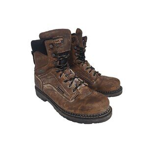 Georgia Boot Men's GB00318 Giant Revamp 8" Waterproof Work Boot Brown Size 10W